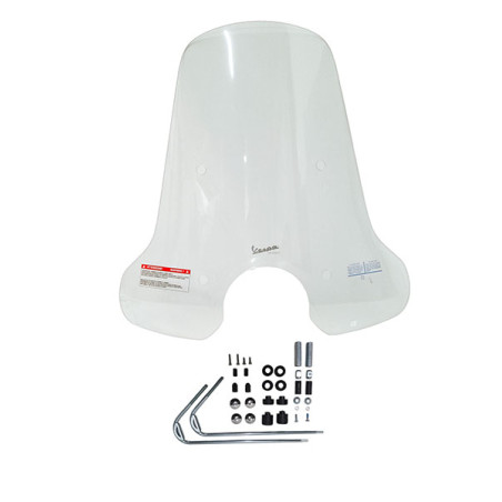 windshield Piaggio original with mounting set high 2023 clear gts 125cc, gts 250cc, gts 300 1b006338