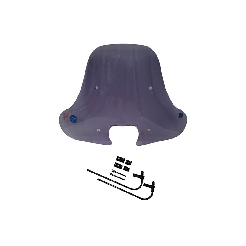 windshield Regia (made in EU) medium-high smoke piaggio, zip