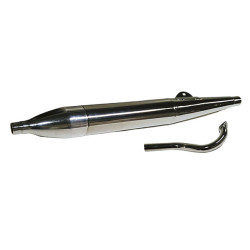 exhaust Jamarcol with bend cigar model cigar 28mm chrome puch maxi