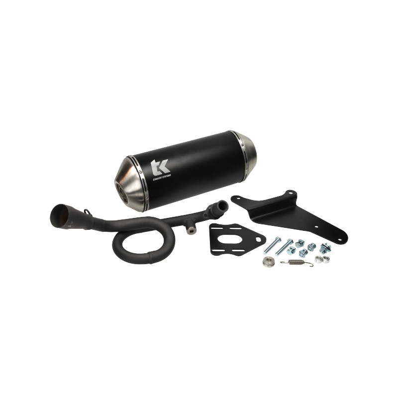 exhaust Turbokit oval euro-4 Gmax black/alu zip 4t 3v m4t197-n
