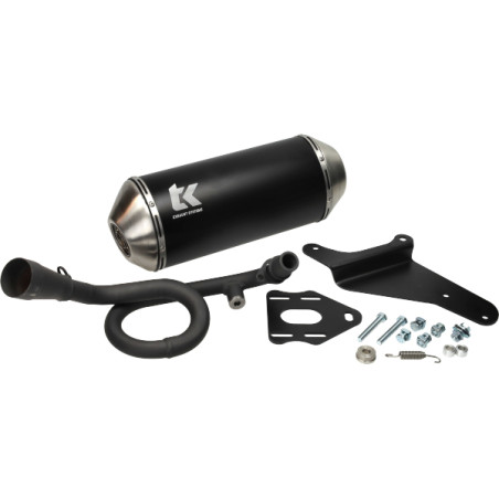 exhaust Turbokit oval euro-4 Gmax black/alu zip 4t 3v m4t197-n