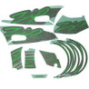 stickerset Piaggio origineel special edition euro-5 zwart/groen zip 4t 2h005871