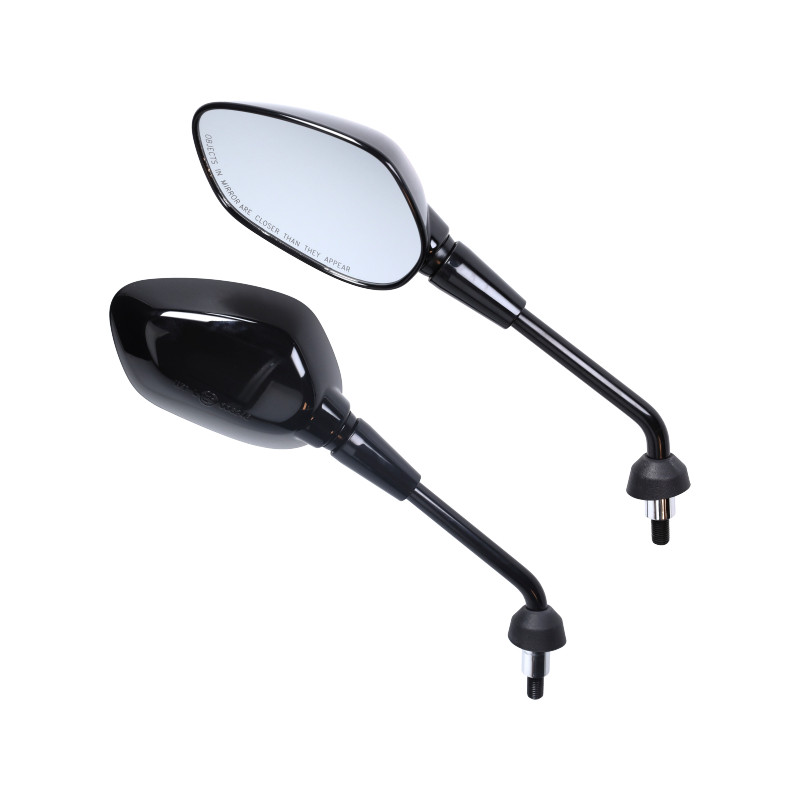 spiegelset e-keur origineel model Euro-5/5+ (2024) m10 zwart glans gts 125cc, gts 300, gts 310, primavera, sprint 4t, vespa