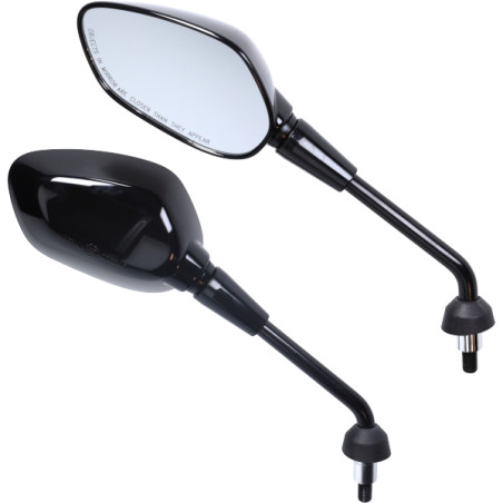 spiegelset e-keur origineel model Euro-5/5+ (2024) m10 zwart glans gts 125cc, gts 300, gts 310, primavera, sprint 4t, vespa