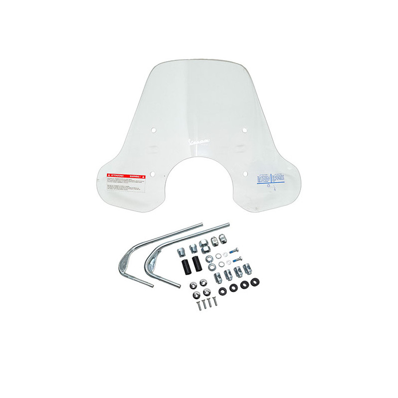 windscherm Piaggio origineel met bevestigingsset medium helder primavera 125 4t, primavera 1b005695