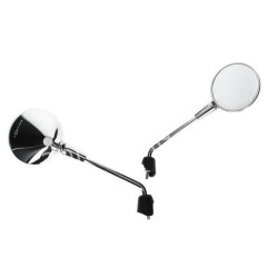 SPIEGELSET APLUS PASSEND OP VESPA PRIMAVERA / GTS (M8) CHROOM (LANG)