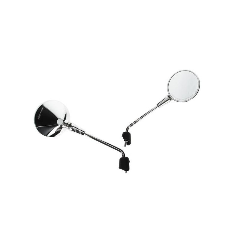 SPIEGELSET APLUS PASSEND OP VESPA PRIMAVERA / GTS (M8) CHROOM (LANG)