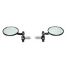 SPIEGELSET /BAR END APLUS UNIVERSEEL CNC MODEL - MAT ZWART (ROND)