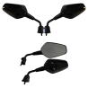 SPIEGELSET APLUS SPORT PASSEND OP VESPA SPRINT (M10) '24 GLANS ZWART (KORT)