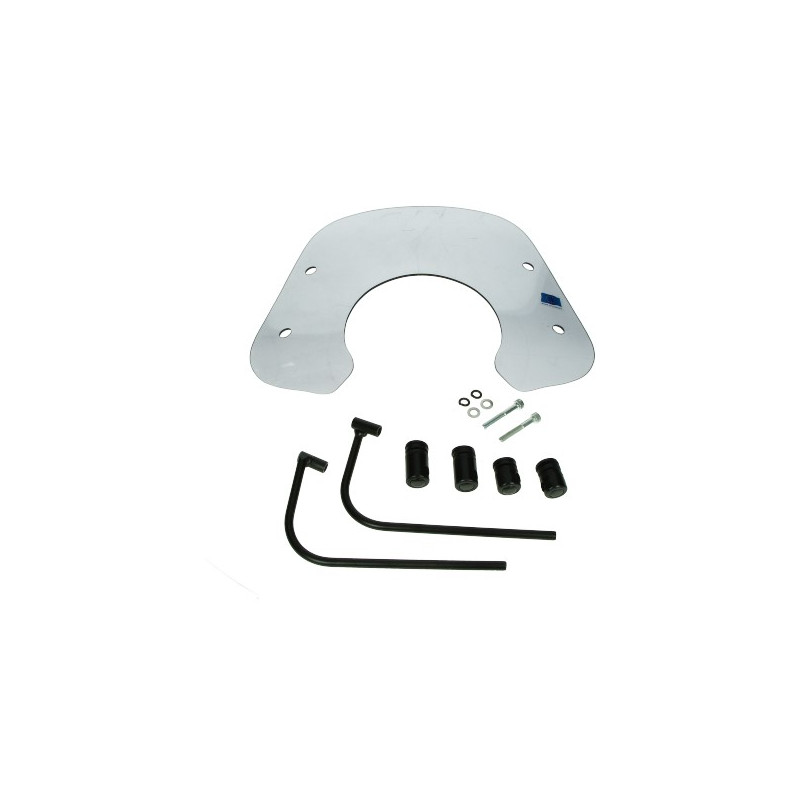 windscherm Regia met bevestigingsset laag (made in EU) smoke fiddle 4