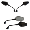 SPIEGELSET APLUS SPORT PASSEND OP VESPA SPRINT (M10) '24 MAT ZWART (LANG)