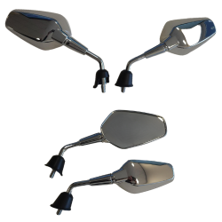 SPIEGELSET APLUS SPORT PASSEND OP VESPA SPRINT (M10) '24 CHROOM (KORT)