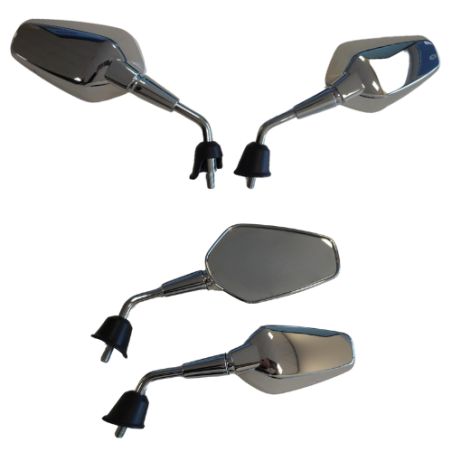 SPIEGELSET APLUS SPORT PASSEND OP VESPA SPRINT (M10) '24 CHROOM (KORT)