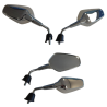 SPIEGELSET APLUS SPORT PASSEND OP VESPA SPRINT (M10) '24 CHROOM (KORT)
