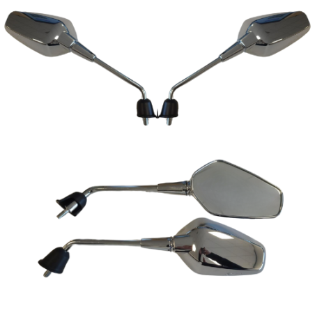 SPIEGELSET APLUS SPORT PASSEND OP VESPA SPRINT (M10) '24 CHROOM (LANG)