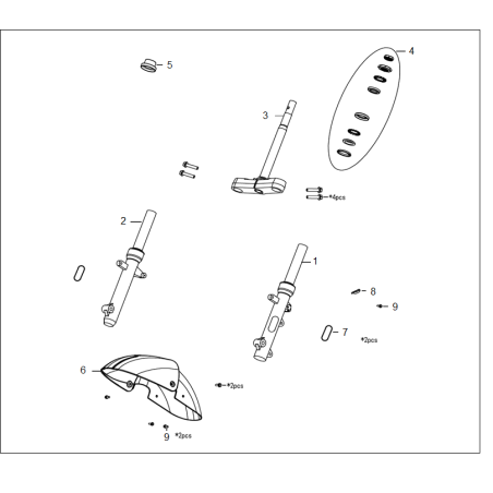 Front wheel fender / Green