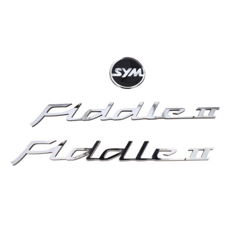 embleemset sym chroom 3-delig fiddle 2