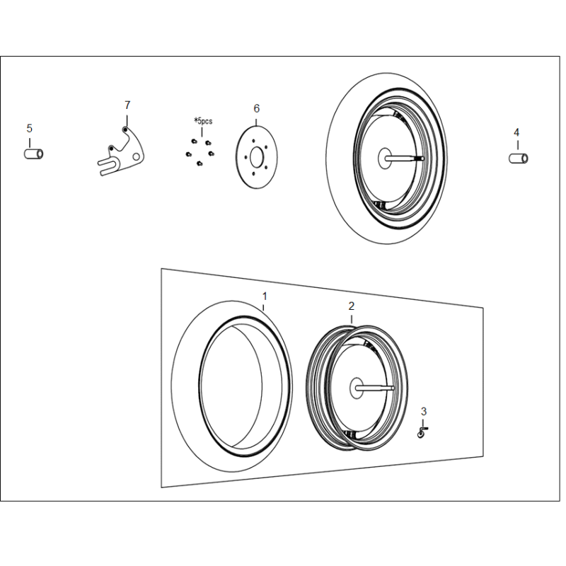Achterwiellager 6007-2RS1 SKF