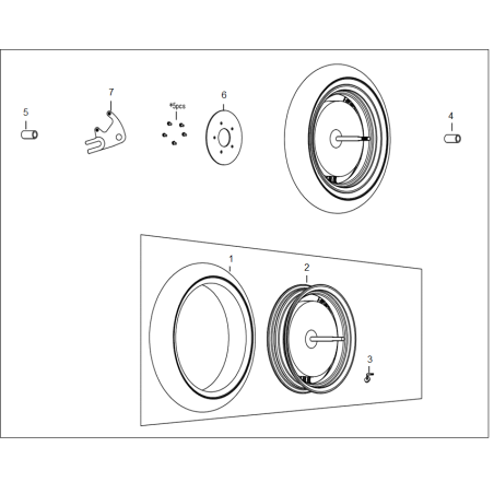 Achterwiellager 6007-2RS1 SKF