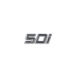 embleem Sym origineel woord [50i] euro-4/5/5+ chroom mio 50i 87130-xla-000
