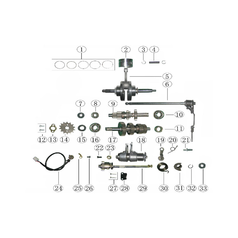 Spring seat start shaft