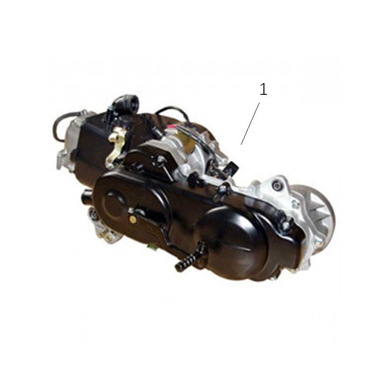 Motorblok - 49cc - euro 2 - 10 inch - 2 schok - GY6