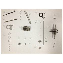 Cilinder en Zuigerset 4-takt - GY6 - Euro 2/4