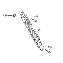 Schokbreker achter - 280mm