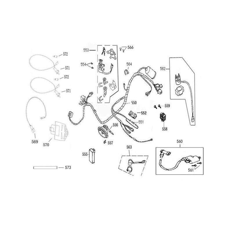 ECU 45km voor 25km scooter - 10 inch - euro 4 - GY6 ECS