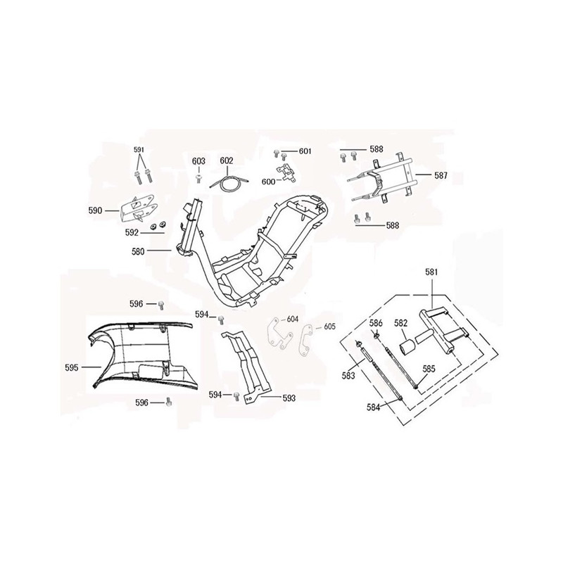 As subframe - motorophanging A