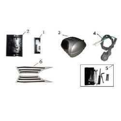 Voetplaat rechts - aluminium