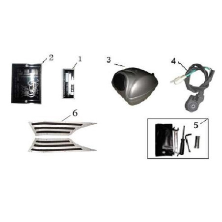 Voetplaat rechts - aluminium