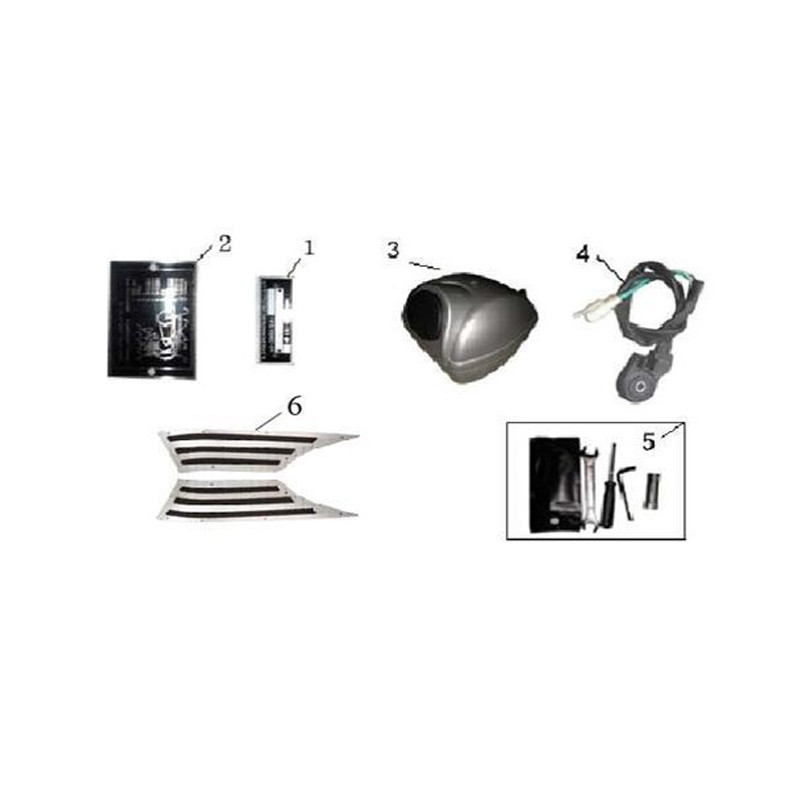 Voetplaat links - aluminium