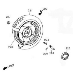 Velg achter