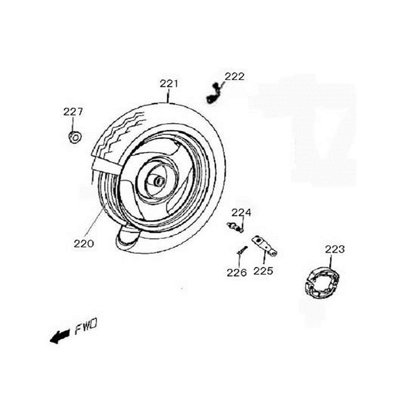 Velg achter