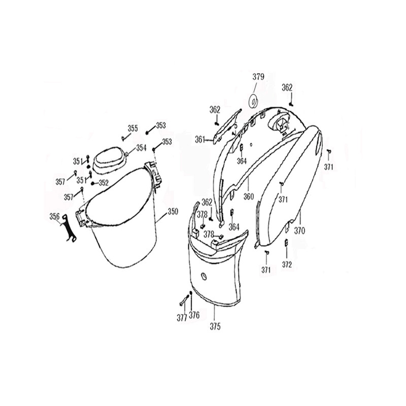 Kapje van zijreflector / Lichtblauw