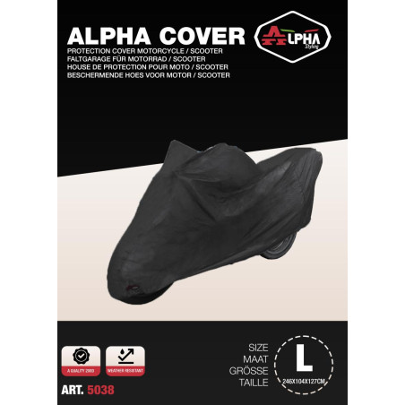 SCOOTERHOES ALPHA COVER L 246X104X127CM - A KWALITEIT