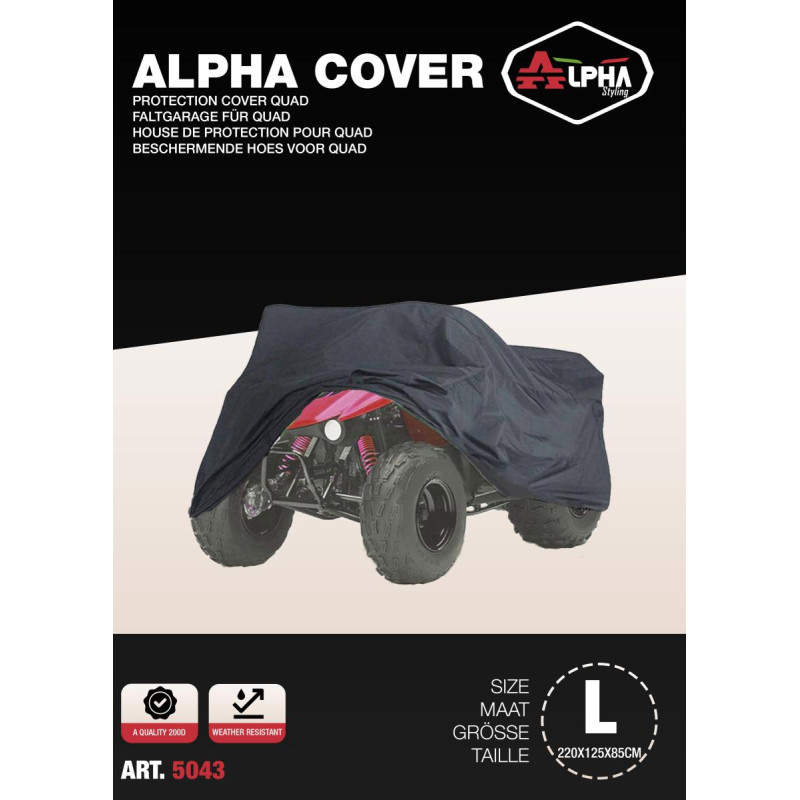 HOES ALPHA COVER ATV/QUAD 220X125X85CM - A KWALITEIT