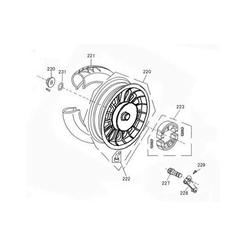 Velg achter / Zwart