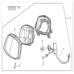 Koplamp glas