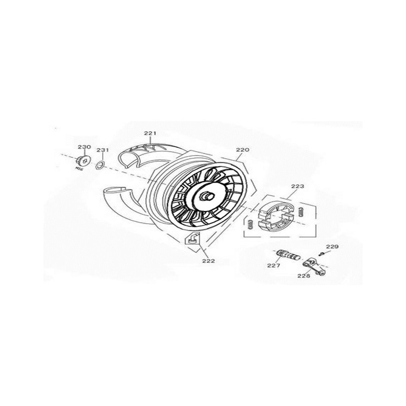 Velg achter / Zwart