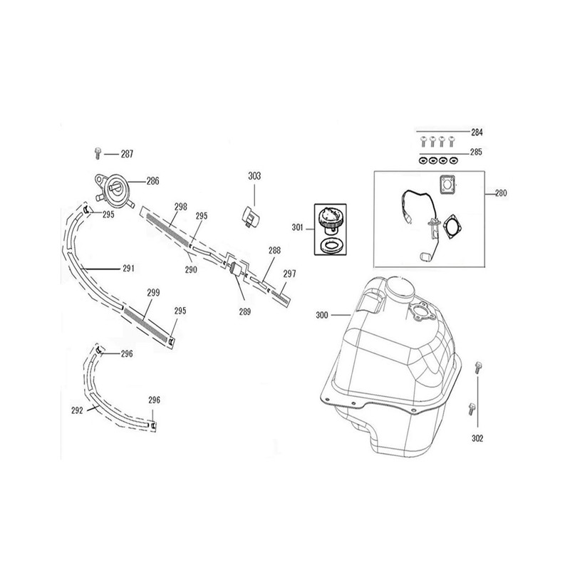 Benzinetank vlotter