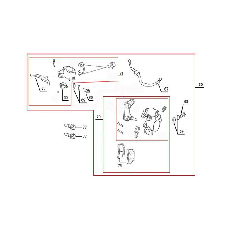 Remblokken set