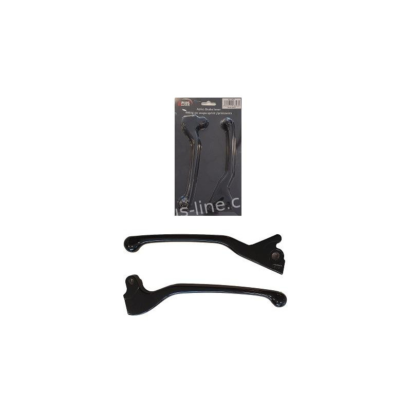 REMGREEP / REMHEVEL SET APLUS PASSEND OP VESPA SPRINT / PRIMAVERA GLANS ZWART