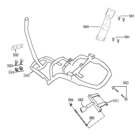 Subframe - motorophanging