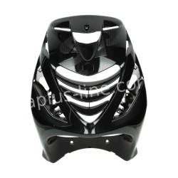 FRONT COVER APLUS PASSEND OP PIAGGIO ZIP SP - GLANS ZWART (+BINNENROOSTER)