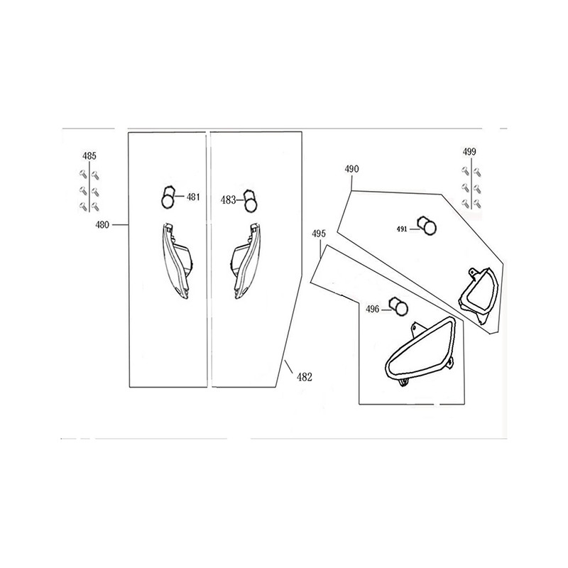 Knipperlicht set voor - LED