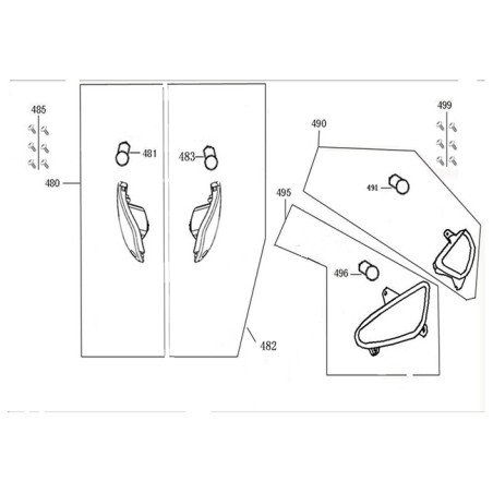 Knipperlicht set achter - LED