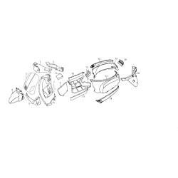 Stuurkap voorzijde - koplamp / Champagne