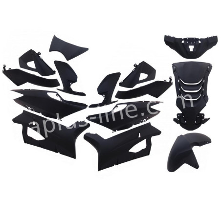 PLAATSET APLUS PASSEND OP PEUGEOT SPEEDFIGHT 4 14 DELIG MAT ZWART